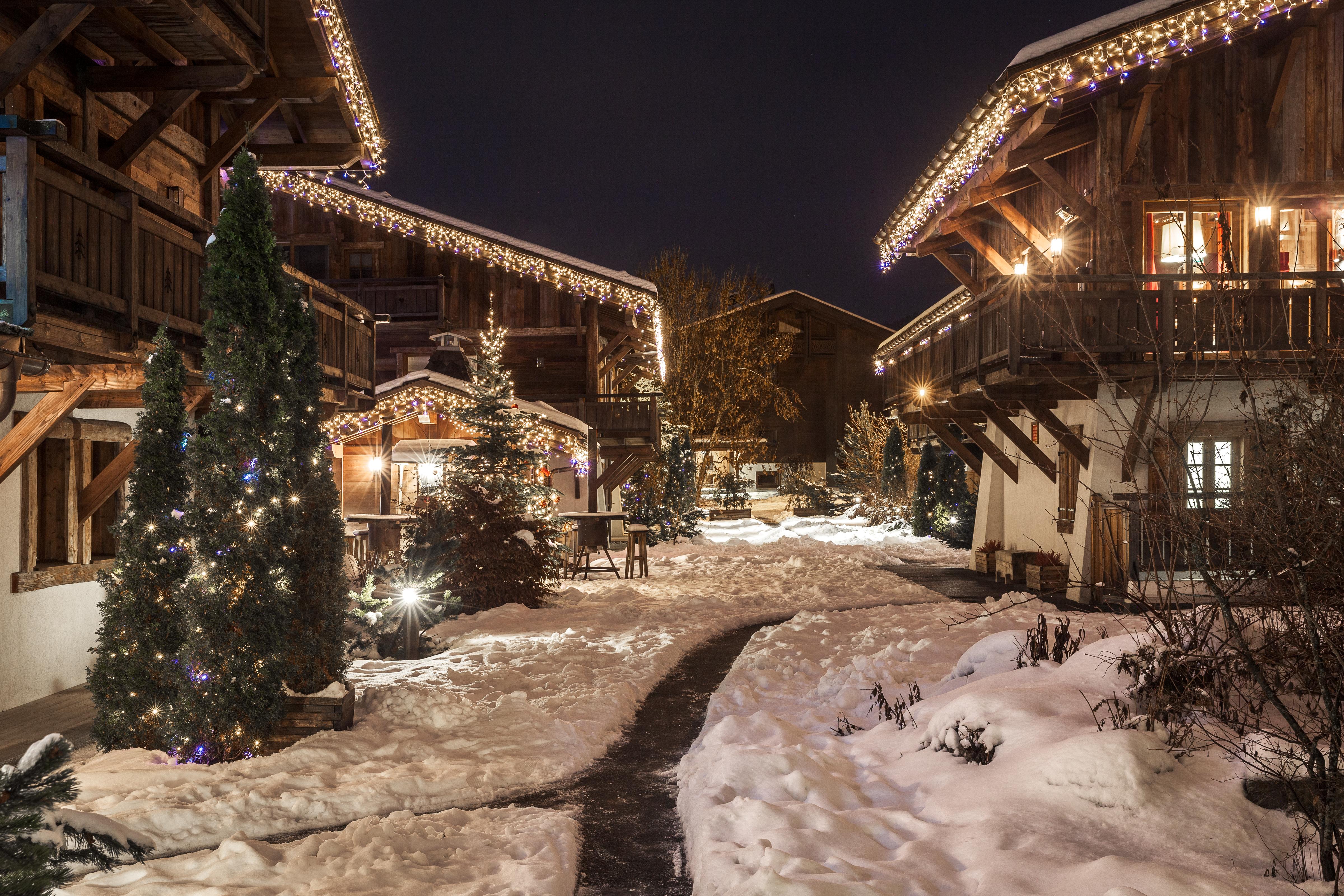 Les Loges Blanches Hotell Megève Eksteriør bilde