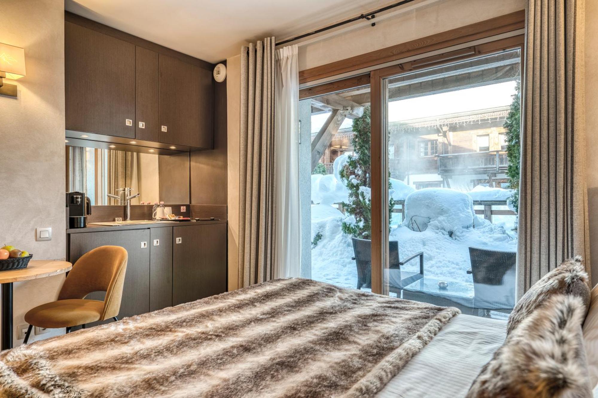 Les Loges Blanches Hotell Megève Eksteriør bilde